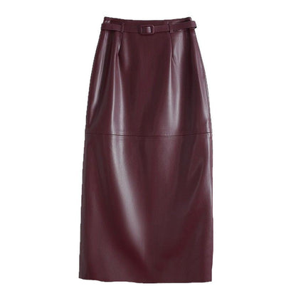 Women's Leather Pencil Skirt - Vonnera