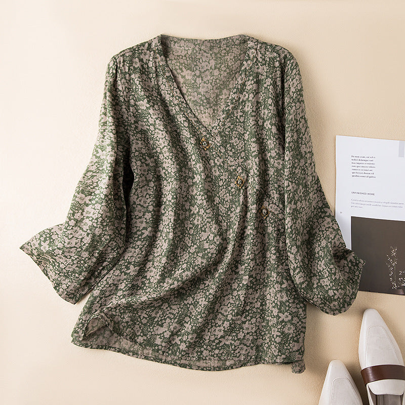 Relaxed Fit Button Front Shirt