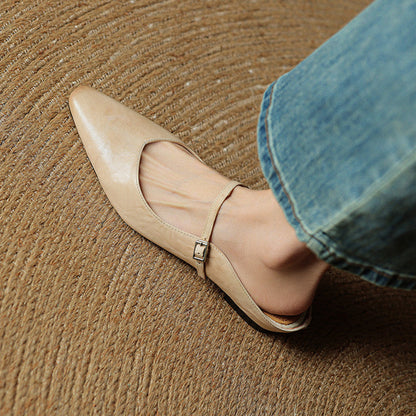 Hannah | Women Genuine Leather Slip-On Mules