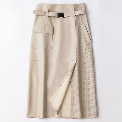 Women's Sheepskin Leather Skirt - Vonnera