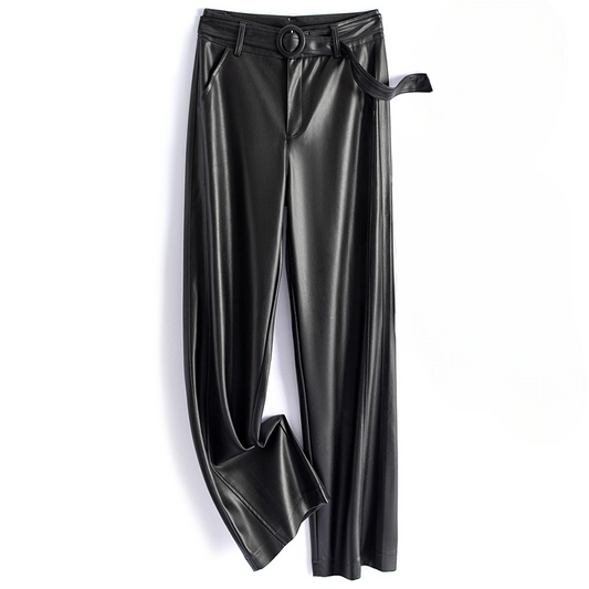 Vivian Women's Sheepskin Leather Pants - Vonnera