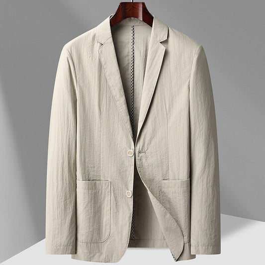Men's Cotton Two Button Blazer - Vonnera