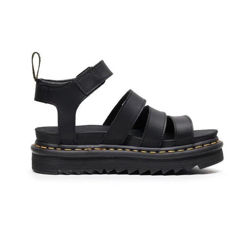 Women's Ankle Strap Sandals Triple Buckle
