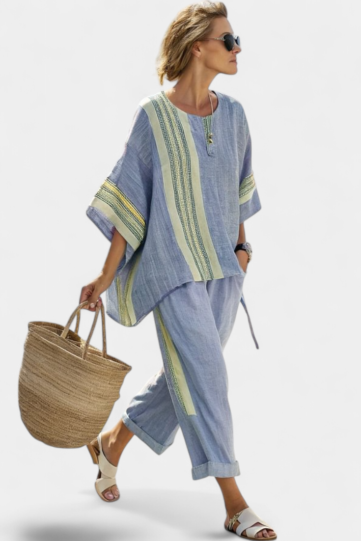 Women's 2-Piece Set Oversized Tapered Pants