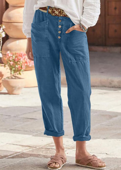 Women's High Waisted Straight Leg Trousers