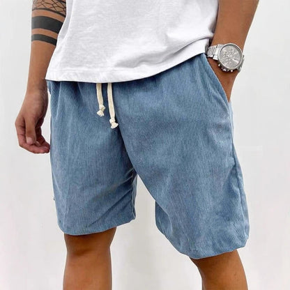 Men's Striped Shorts Drawstring Waist