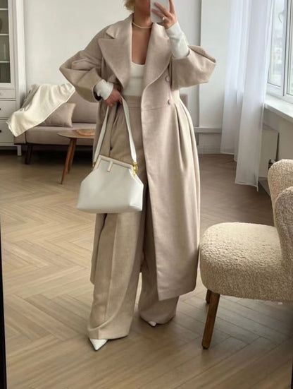 Women's Long Trench Coat Waterproof Elegant Outerwear