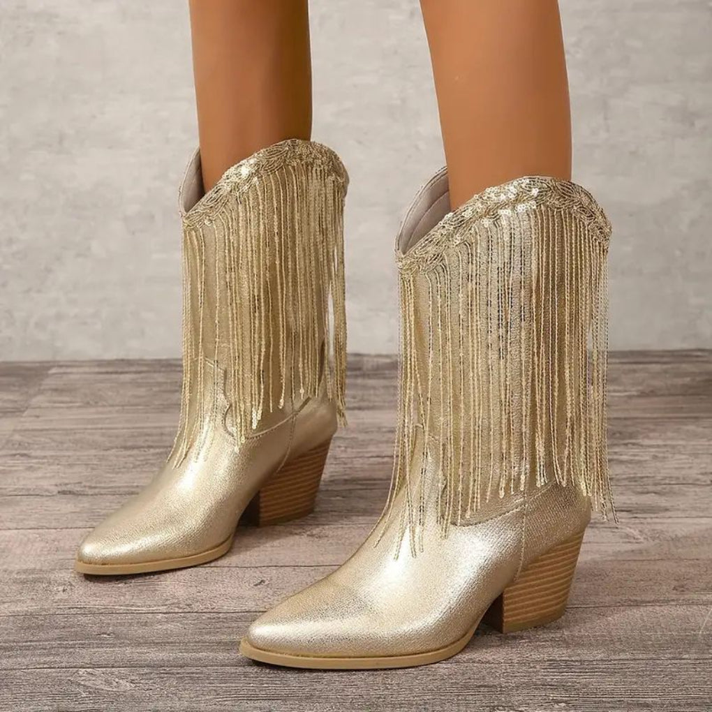 Girls Ankle Boots Tassel Detail - Vonnera