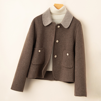 Women's Wool Cropped Jacket - Vonnera
