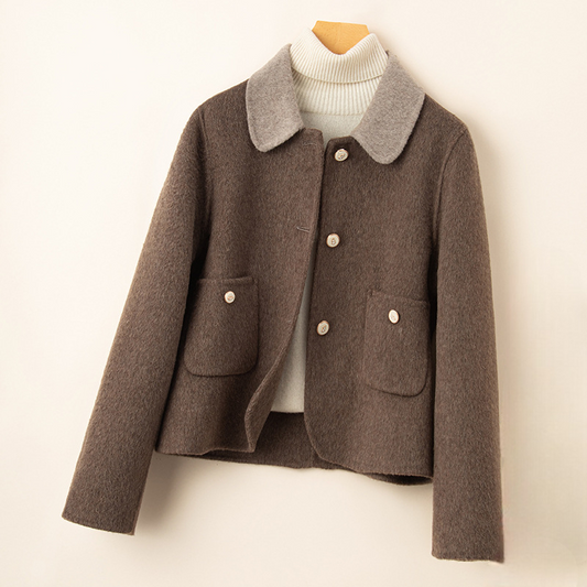 Women's Wool Cropped Jacket - Vonnera