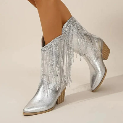 Girls Ankle Boots Tassel Detail