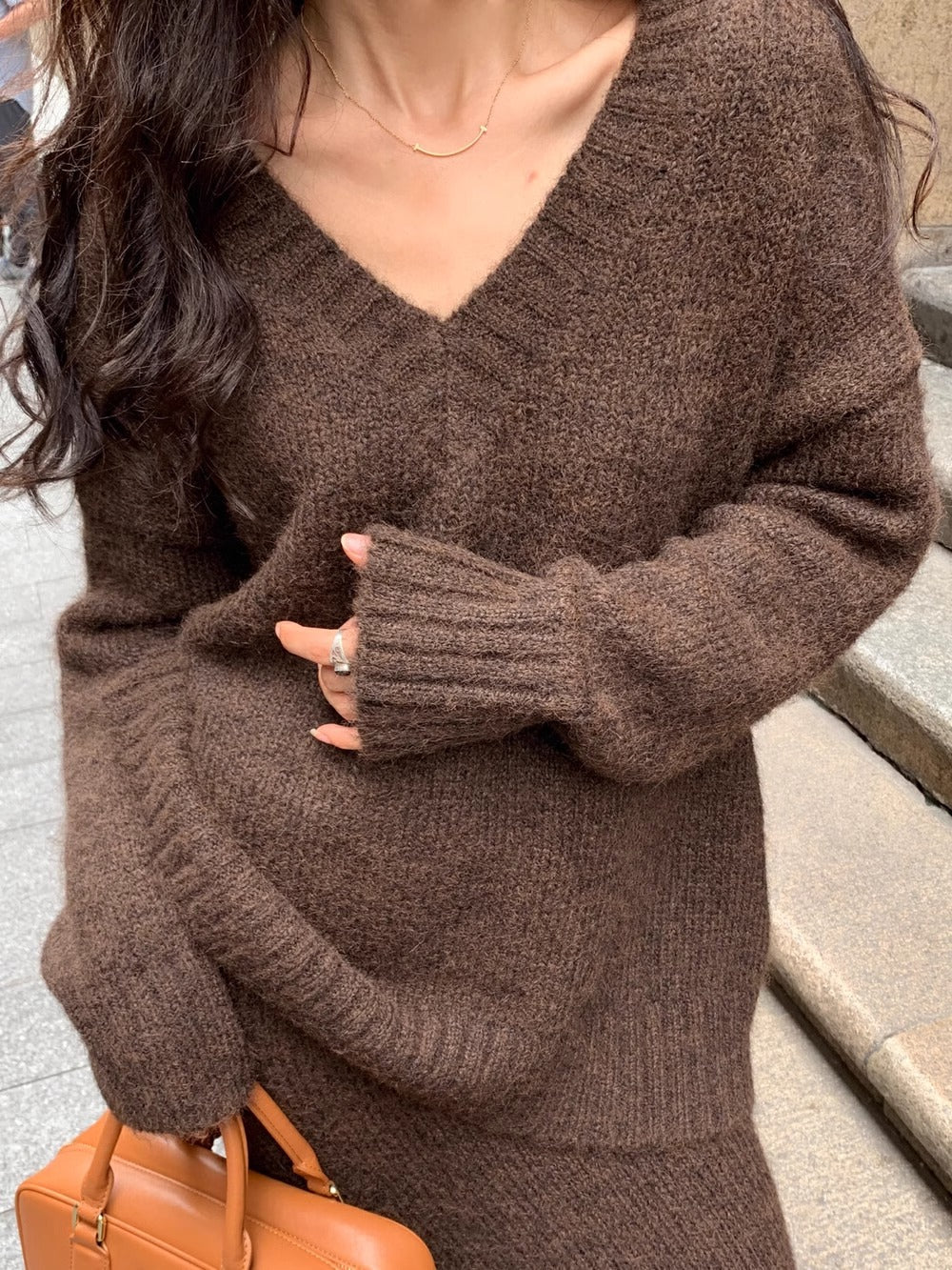 Morgan Women's Knit Sweater Skirt Set