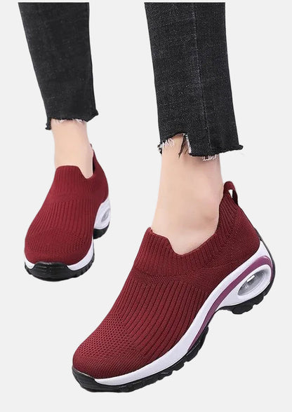 Women's Slip-On Sneakers Breathable Knit Comfortable