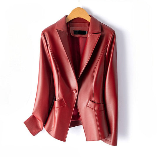 Vittoria Women's Leather Blazer - Vonnera