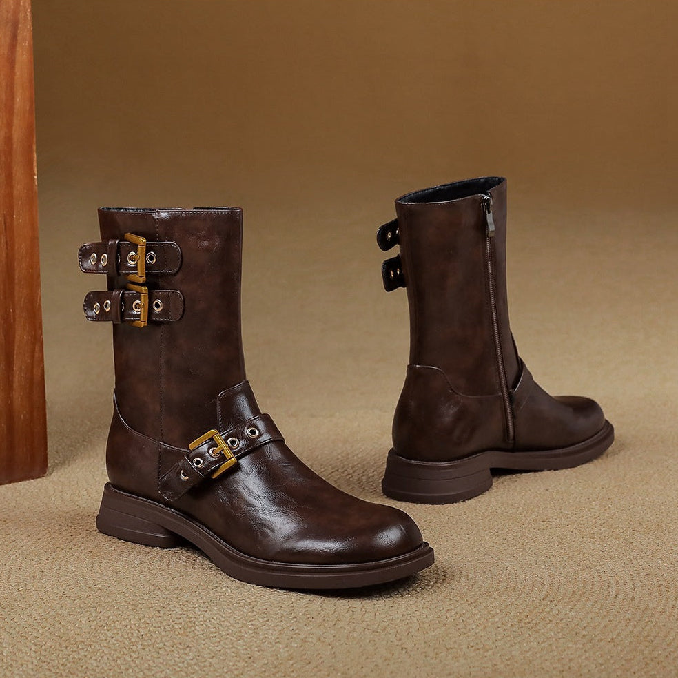 Women's Leather Boots - Vonnera