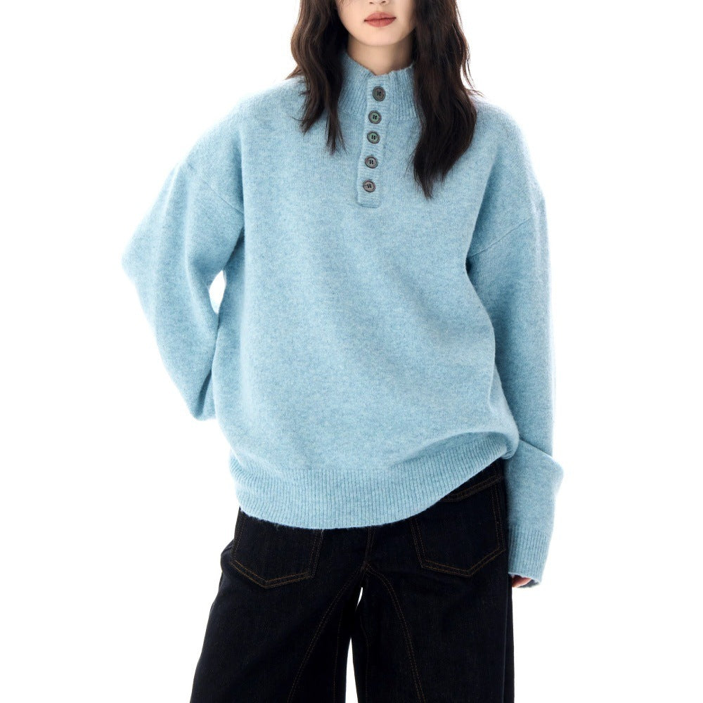 Women's Henley Sweater - Vonnera