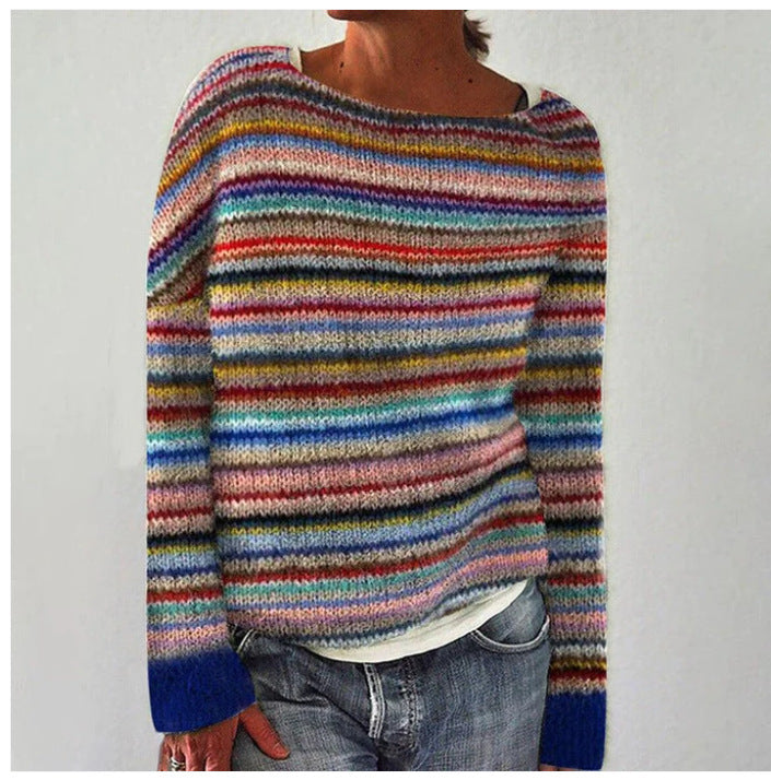 Women's Soft Knit Sweater Pullover Warm Beige - Vonnera