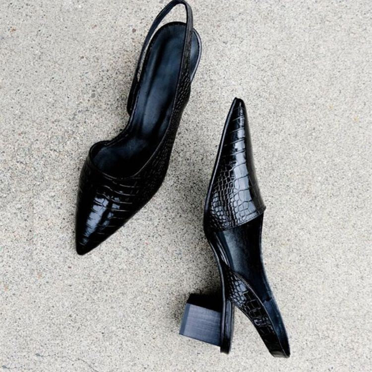 Women's Pointed Toe Slingback Flats