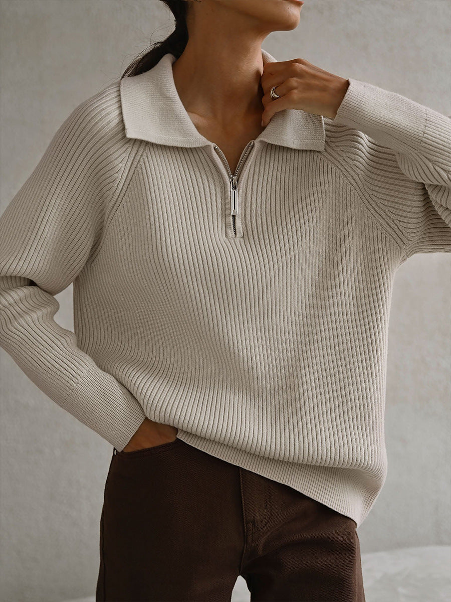 Women's Quarter Zip Sweater