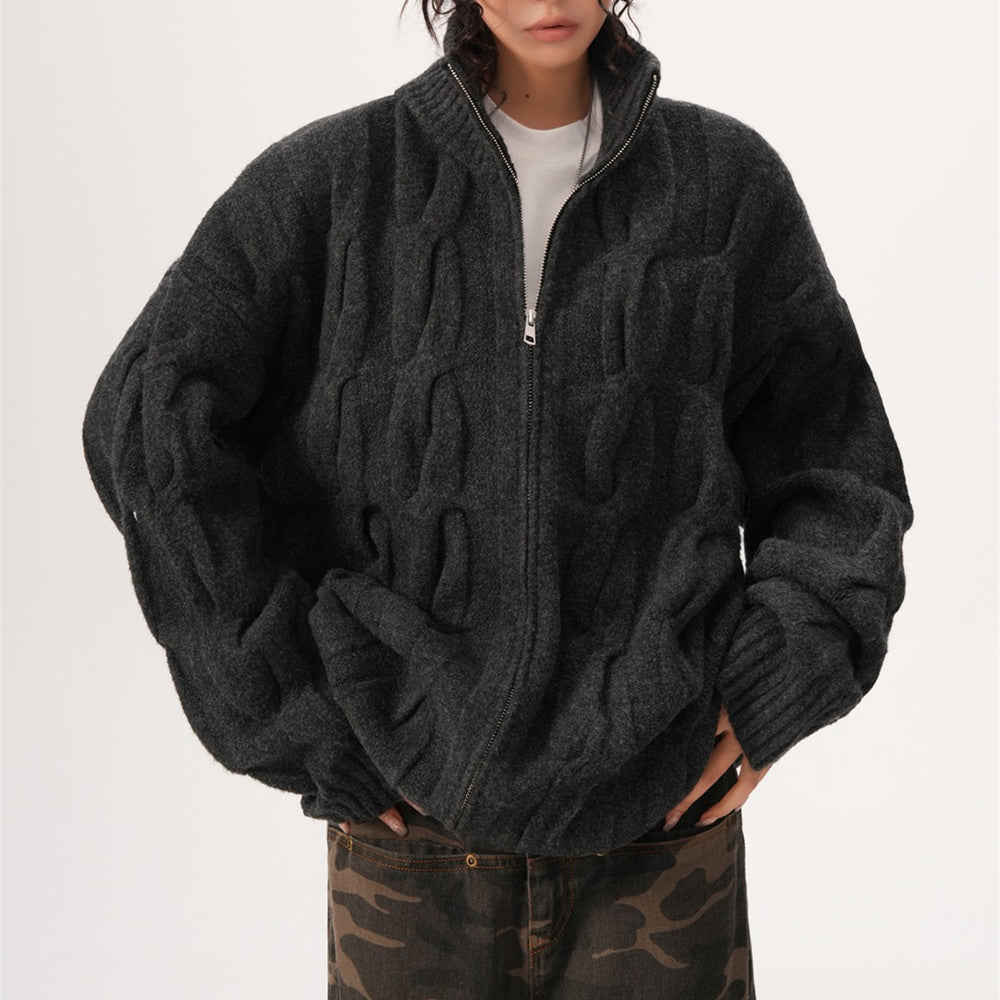Women's Chunky Knit Jacket - Vonnera