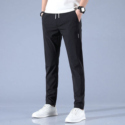 Men's Slim Fit Drawstring Trousers