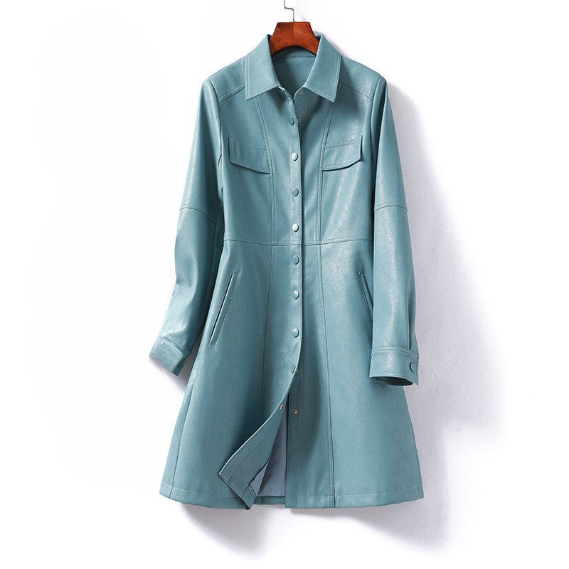 Sheepskin Leather Coat - Vonnera