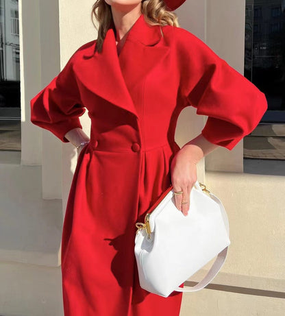 Women's Long Trench Coat Waterproof Elegant Outerwear