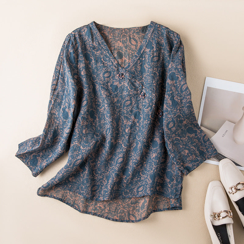 Relaxed Fit Button Front Shirt - Vonnera