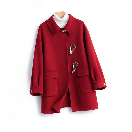 Womens Wool Duffle Coat - Vonnera