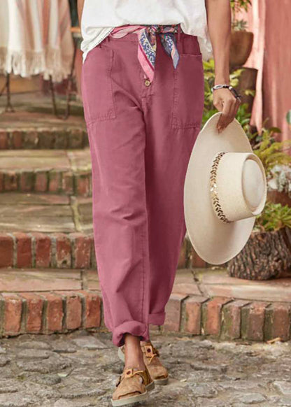 Women's High Waisted Straight Leg Trousers