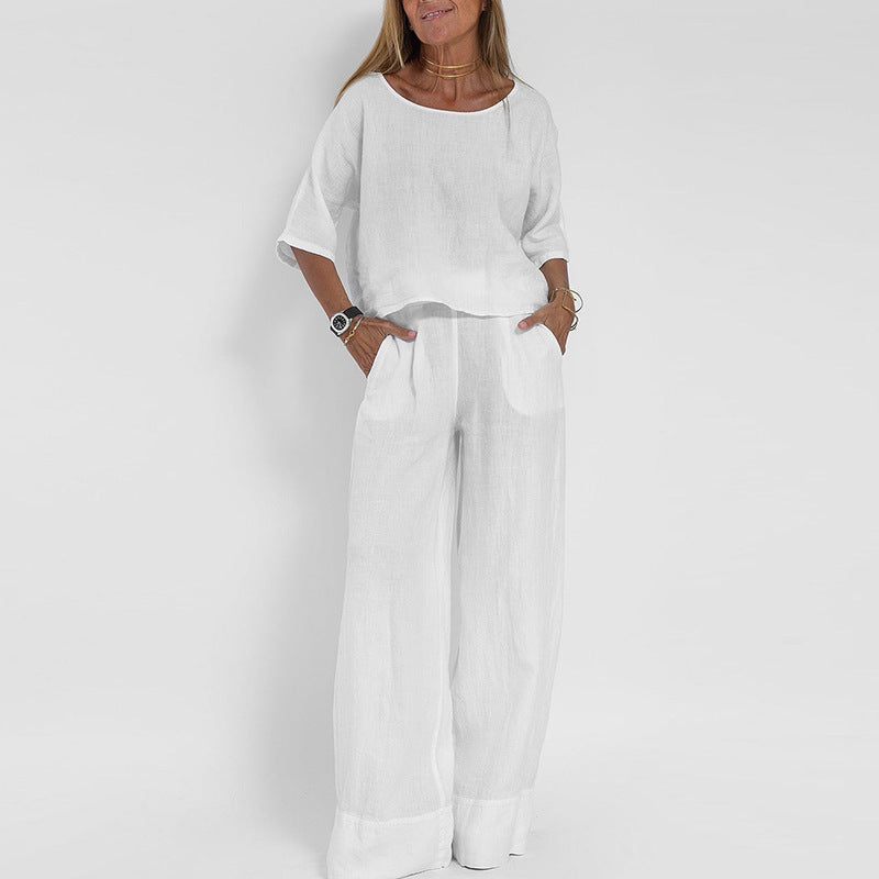 Women's Relaxed Fit Elegant Pants Set