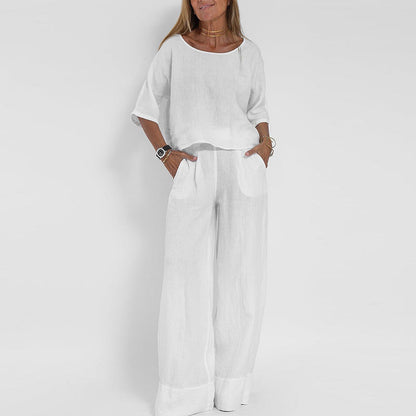 Women's Relaxed Fit Elegant Pants Set