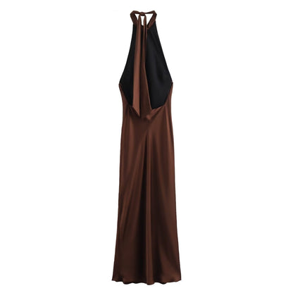 Women's Velvet Midi Evening Dress