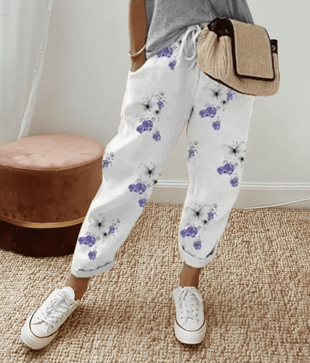 Women's Pull-On Trousers Drawstring Waist