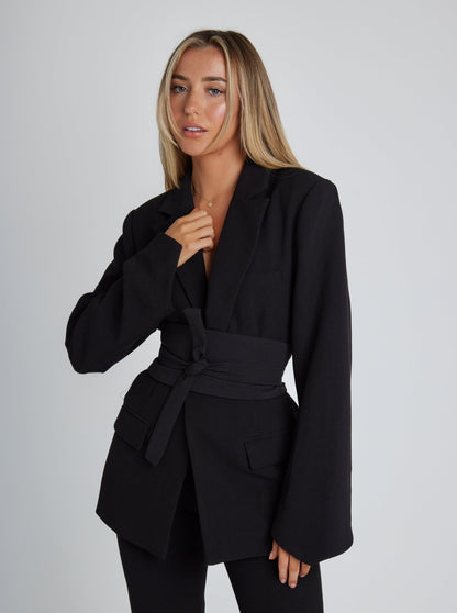 Women's Cotton Blazer Oversized Comfortable Beige