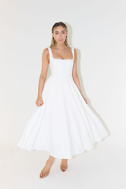 Women's Midi Dress Flattering Fit - Vonnera