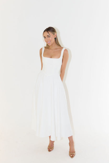 Women's Midi Dress Flattering Fit
