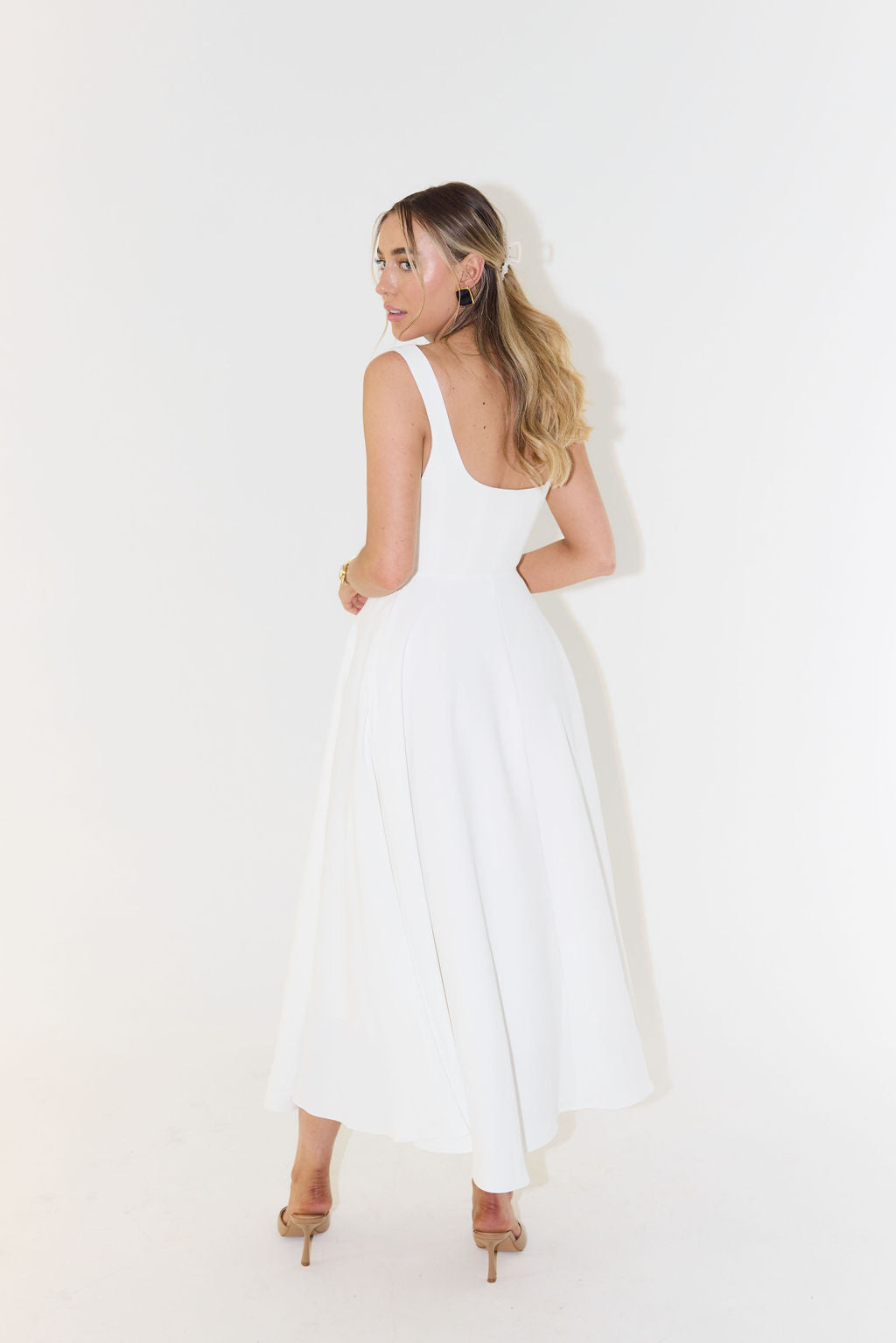 Women's Midi Dress Flattering Fit