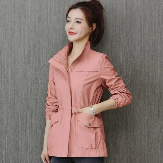 Women's Lightweight Trench Coat Water-Resistant