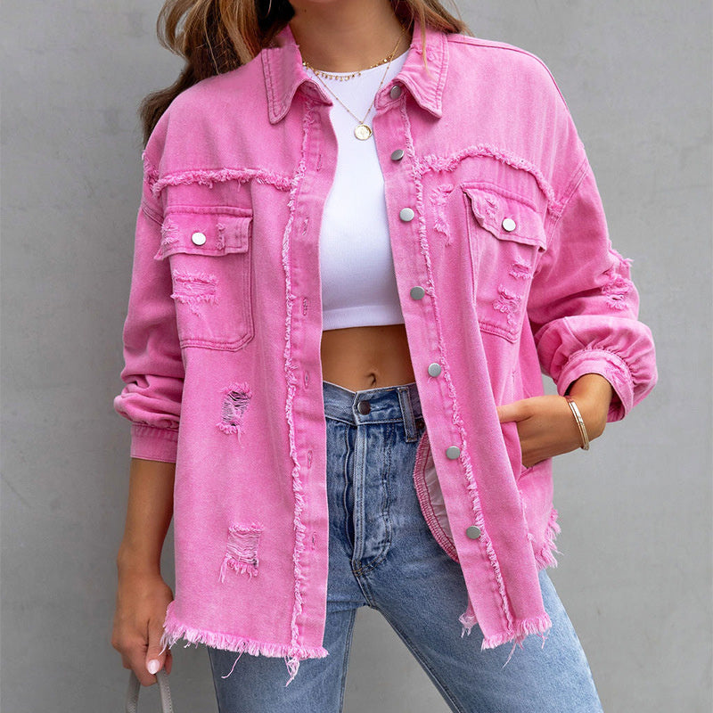 Women's Vintage Button Down Jacket - Vonnera