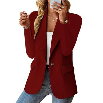 Stylish Single-Button Blazer for Women