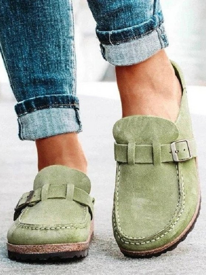 Women's Slip-On Loafers Buckle Strap - Vonnera