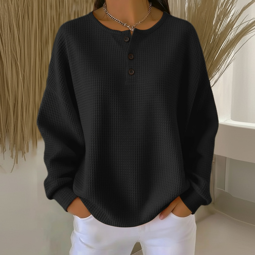 Women's Button Front Sweatshirt