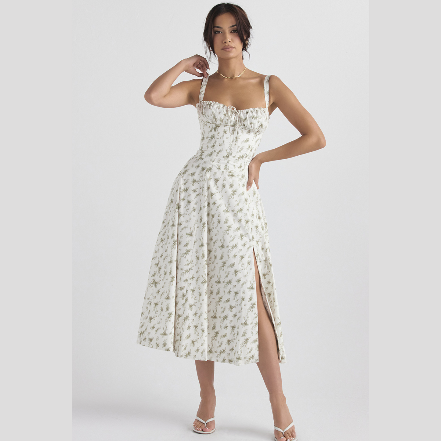 Women's Spring Floral Print Party Dress