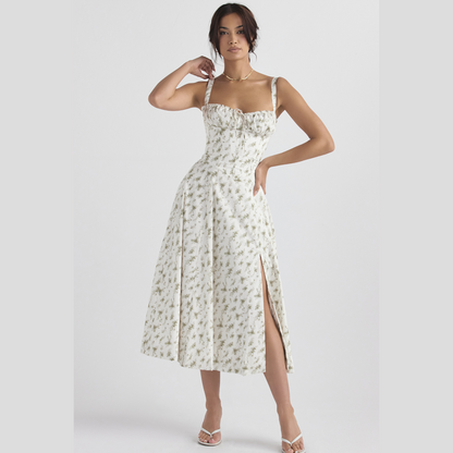 Women's Spring Floral Print Party Dress