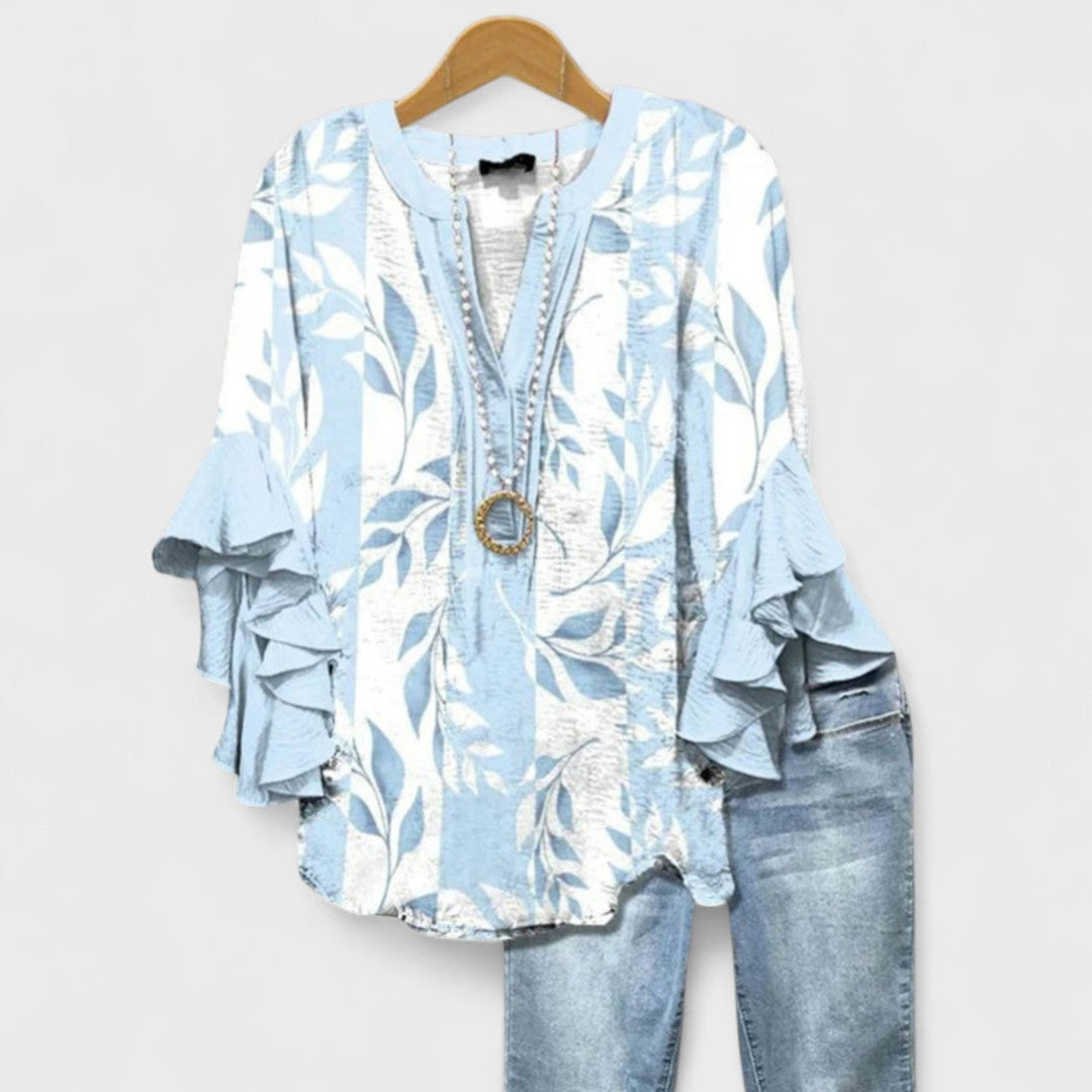 Women's Flowy Ruffle Blouse