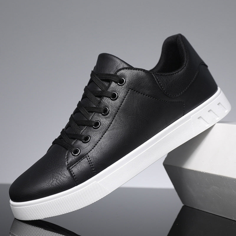 Men's Casual Lace-Up Sneakers White Sole Comfortable