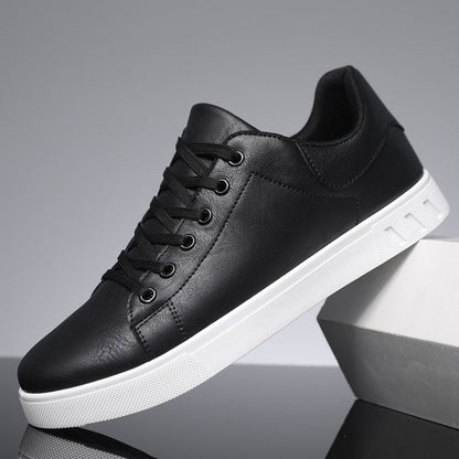 Men's Casual Lace-Up Sneakers White Sole Comfortable