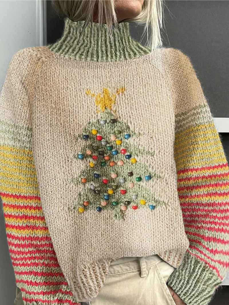 Women's Christmas Sweater Elegant Red - Vonnera