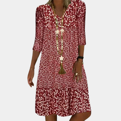 Women's Midi Dress Printed Comfortable